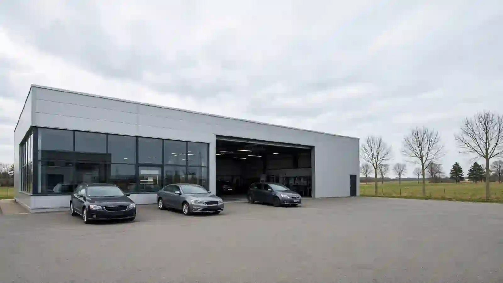 Außenansicht der Autocentrale Thiel, Südfeld 8